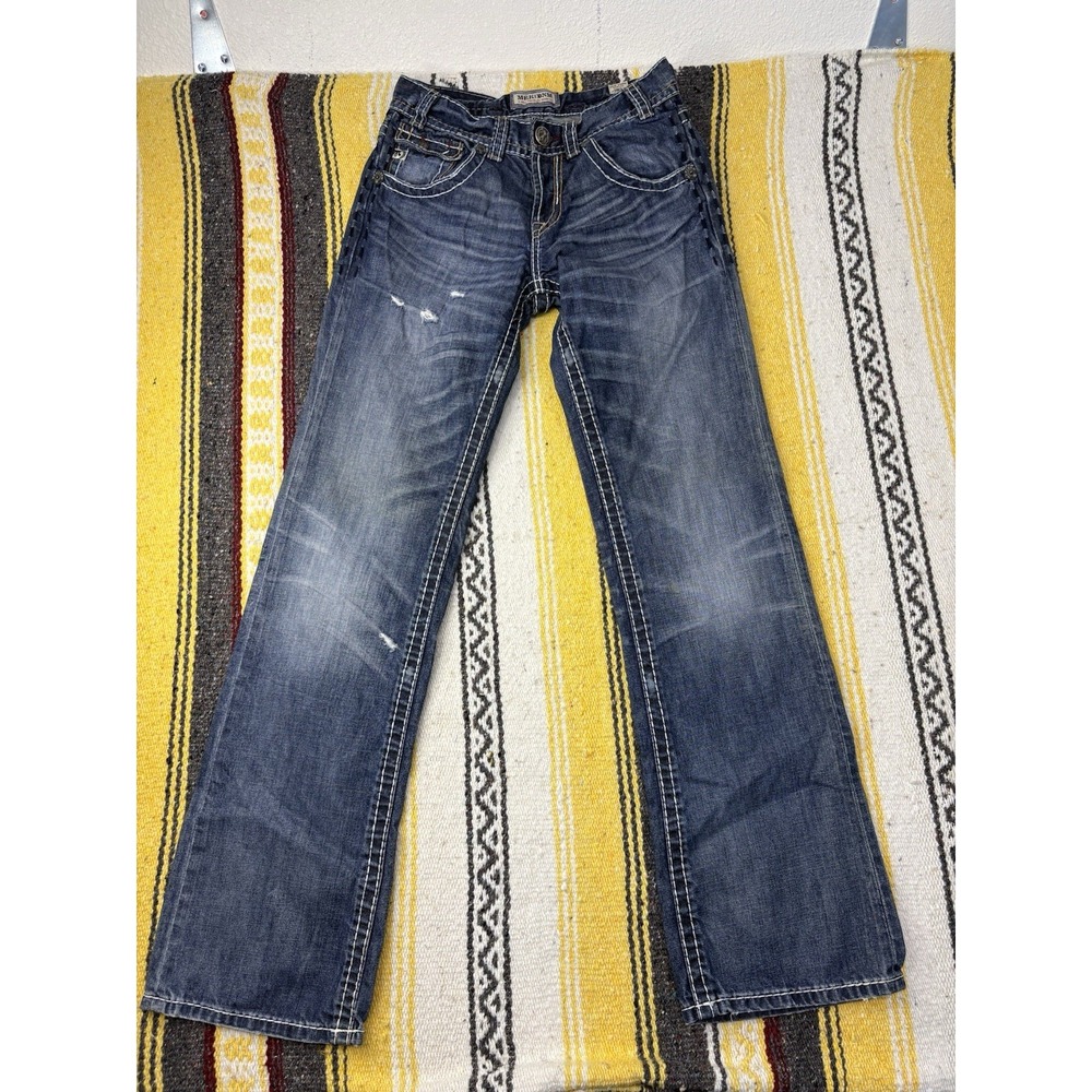 MEK Denim New York Boot Cut Jeans Women's 29x34 - Distressed Y2K